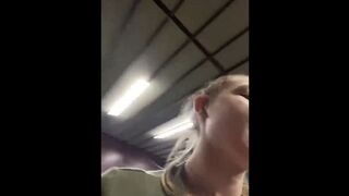 Bizarre masturbate in the public
