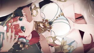 【Genshin Impact Nilou】gangbang 3D Anime Animation.(Fingering,handjob,oral pleasure,sex)