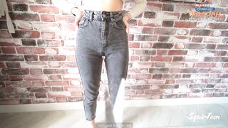 Cunning Stepfather banged his hot inexperienced Stepdaughter through ripped jeans