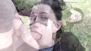 A Young, Hot Woman with Big Melons Stopped a Motorcyclist to Get Banged in the Ass