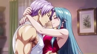 Trunks Seduce his Wife for Anal Sex first Time Comics Manga