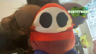 Big Tits beneath Plushie