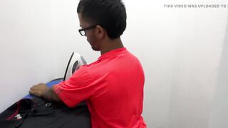 Midget Stepdad Irons Clothes While His Naughty Sexy Stepsons Fuck Hard Behind His Back. in the End It Catches Us!!