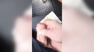 Risky Vehicle Masturbation At The Jobsite Cumming on a cookie and eating it for you whilst on break