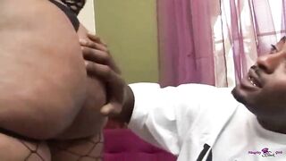 Cashmere Mist takes every inch of his black ramrod until this chab busts on her ass