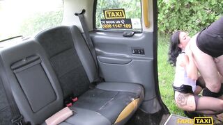 Fake Taxi - Dark Haired MILF Caught Peeing and Sucking Ramrod