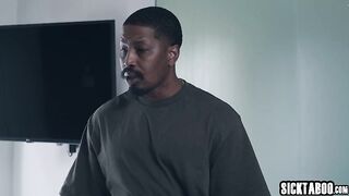 Kinky stepsister Nicole Nichols gets fucked by her big penis black stepdad