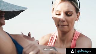 Sneaky MILF Eats Hot Neighbor's Snatch