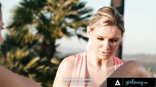 Sneaky MILF Eats Hot Neighbor's Snatch