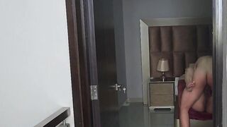 My stepson bangs my booty with his big wang and cums inside me