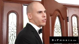 BIPHORIA - "This Wedding Stuff Indeed Gets Your Snatch Wet"- Hot Throuple Celebrate Marriage with Epic 3-some
