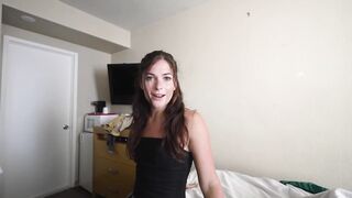 Sharing a hotel bed with my concupiscent step sis