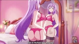 Stepdaughter Wear Stepmom Sexy Bra and Panty to Seduce Stepdad