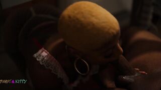 Excited Maid gets drilled deep in her butt and takes a biggest messy creampie ft HoneydeippedC