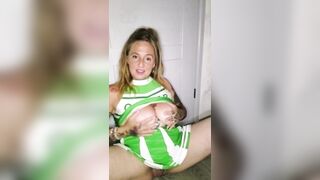 Cheerleader Playing with Sex toy