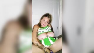 Cheerleader Playing with Sex toy
