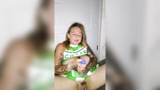 Cheerleader Playing with Sex toy