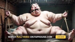 Hopeless SSBBW in Rope Bondage - Dripping Plump Wide Twat