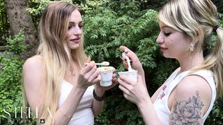Lesbian Ice Cream Play Titties Butt & Vagina Licking