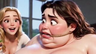Pathetic Corpulent Serf Food Play Humiliation - two Stunning Chicks