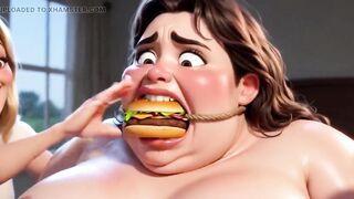 Pathetic Corpulent Serf Food Play Humiliation - two Stunning Chicks