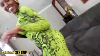 I made this flexible TEEN EBONY dancer with BIG TITS... bounce harder than any stage ever demanded