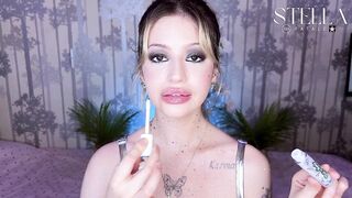 Lips Fetish Glitter Gloss Tease with My Chubby Lips