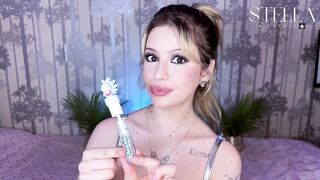 Lips Fetish Glitter Gloss Tease with My Chubby Lips