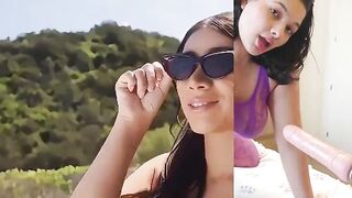 A charming hotty is screwed by several men.