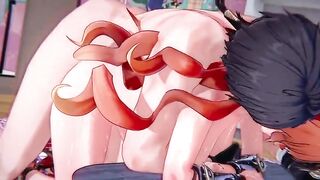 Wuthering Waves - Aogusita Passionate Hardcore Sex with Rover - 3D Anime Animation