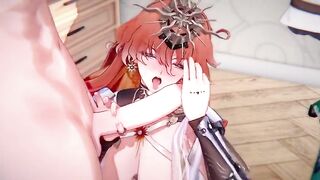 Wuthering Waves - Aogusita Passionate Hardcore Sex with Rover - 3D Anime Animation