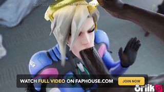 Compassion’s Romantic Dinner Gone Wrong - BBC Ruins Her Ass - 3D Overwatchanimation