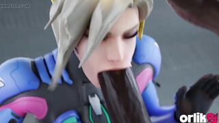 Compassion’s Romantic Dinner Gone Wrong - BBC Ruins Her Ass - 3D Overwatchanimation