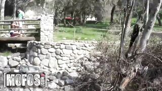 MOFOS - Jaclyn Taylor Shows No Shame As She Takes Knob Outside With A Drone Watching Her