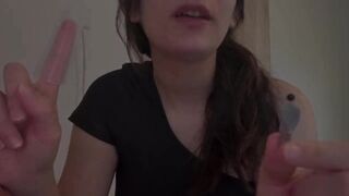 Giantess Hotty Threatens to Swallow a Petite Chap Then Gives Him a Massive Milk Bathroom