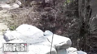 MOFOS - Jaclyn Taylor Shows No Shame As This hottie Takes Shlong Outside With A Drone Watching Her