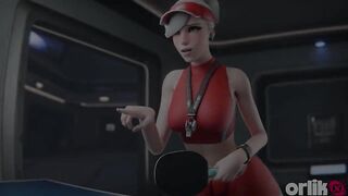 Lenience’s Tennis Match - Tight Cunt on the Line - 3D Overwatch Animation