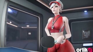Lenience’s Tennis Match - Tight Cunt on the Line - 3D Overwatch Animation