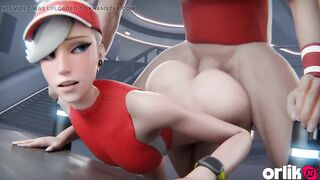 Lenience’s Tennis Match - Tight Cunt on the Line - 3D Overwatch Animation