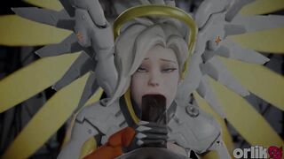 Mercy Overwatch - BBC Anal, Blow job-job & Missionary Spunk fountain 3D Overwatch Porn)