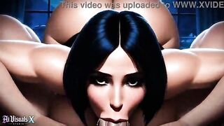 Cheating Black Hair MILF Honey Night Motel Sex (AI Generated)