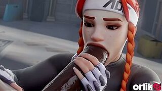 Brigitte first Date Gone Wrong Big Black Knob Anal Creampie - Overwatch 3D Porn Animation