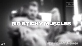 Sticky Muscle Men Day 85 Preview, AI-Generated Muscle Boys, Big Cocks, Big Cum Loads