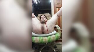 Russian gay dude with a biggest ass and a petite schlong masturbates on camera!