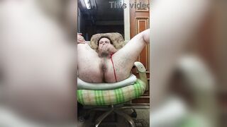 Russian gay dude with a biggest ass and a petite schlong masturbates on camera!