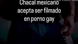 Chacal accedes to be filmed in a morbid gay episode where he's humiliated for having a tiny cock and is told to place in a sex tool and then suck it with the juices from his constricted virgin ass