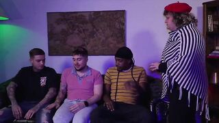 Sexy atmosphere behind the scenes of a gay porn film (FULL VERSION ON RED)