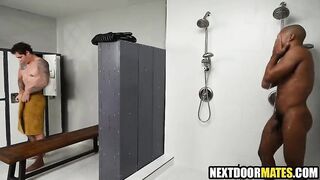 Lockerroom Interracial Gay Sex