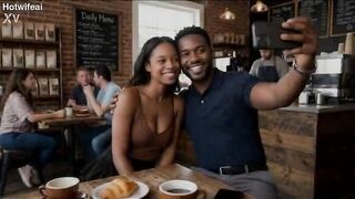 Hotwife Shares Her Bull, EP 8: Jessica bangs a stranger in front of her husband ( AI Generated )