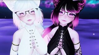 two Lewd Catgirls Fuck YOU in an Bizarre POV Threesome